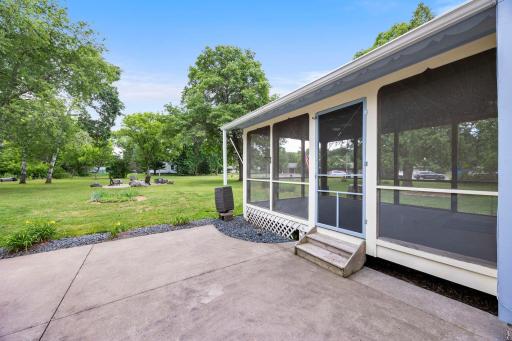 Screen porch and patio