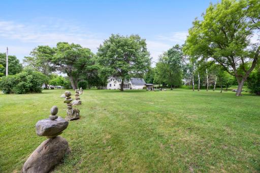 Double lot offers a rare .85 acre lot