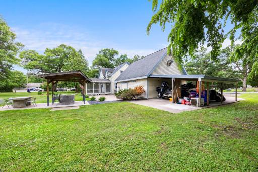 Back side of garage and Lean-to
