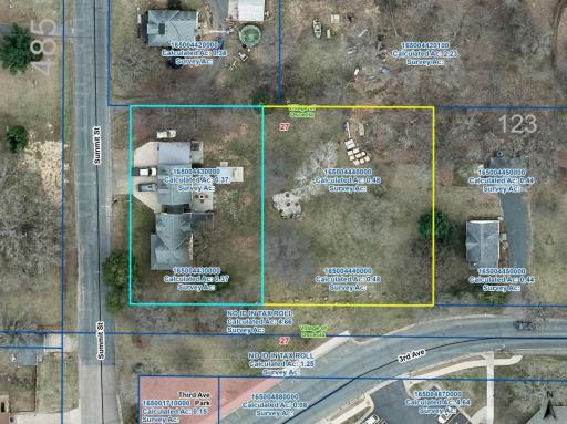 Map of Lot 2 and Lot 3