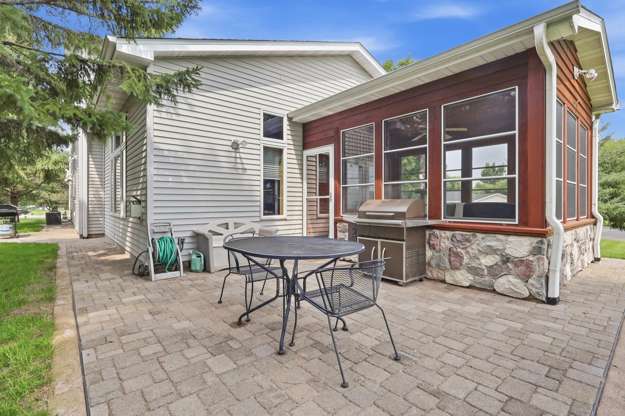 Brick paver patio