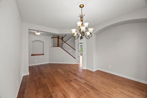 Flexible space for a buffet counter or serving setup when entertaining.