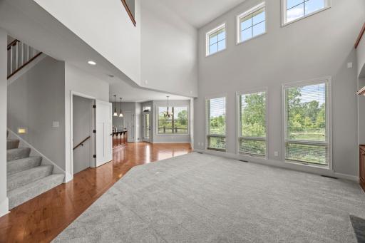 Full of natural light and framed by expansive windows overlooking the wetlands.