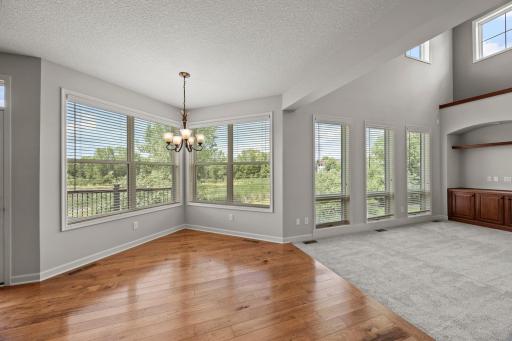 It opens to a maintenance-free deck, creating an easy indoor-outdoor flow.