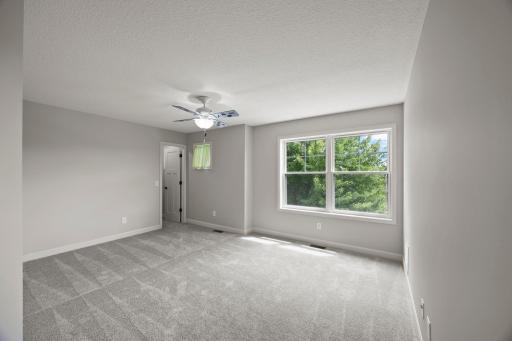 Uncommon advantage of walk-in closets in every room!