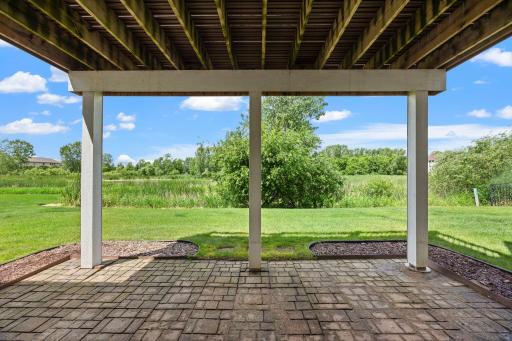 Outdoor living is equally inviting, with a large back patio.
