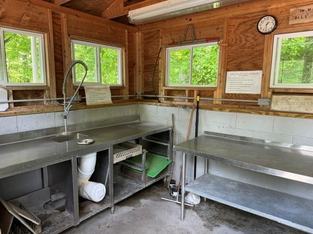 In side Fish cleaning shack