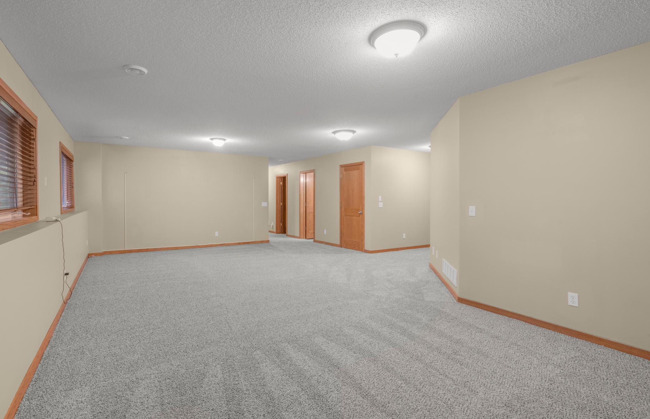 New Carpet in the Lower Level! In-floor heat in basement (natural gas boiler)