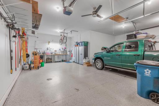 Attached garage was insulated, dry walled, and unit heater (natural gas) installed in Fall 2014.