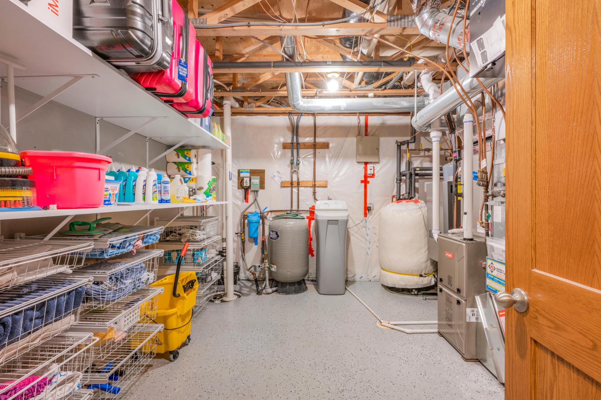 House furnace (natural gas), boiler (in floor heat natural gas), and A/C replaced in March of 2022. 95% efficiency boiler replaced old water heater.