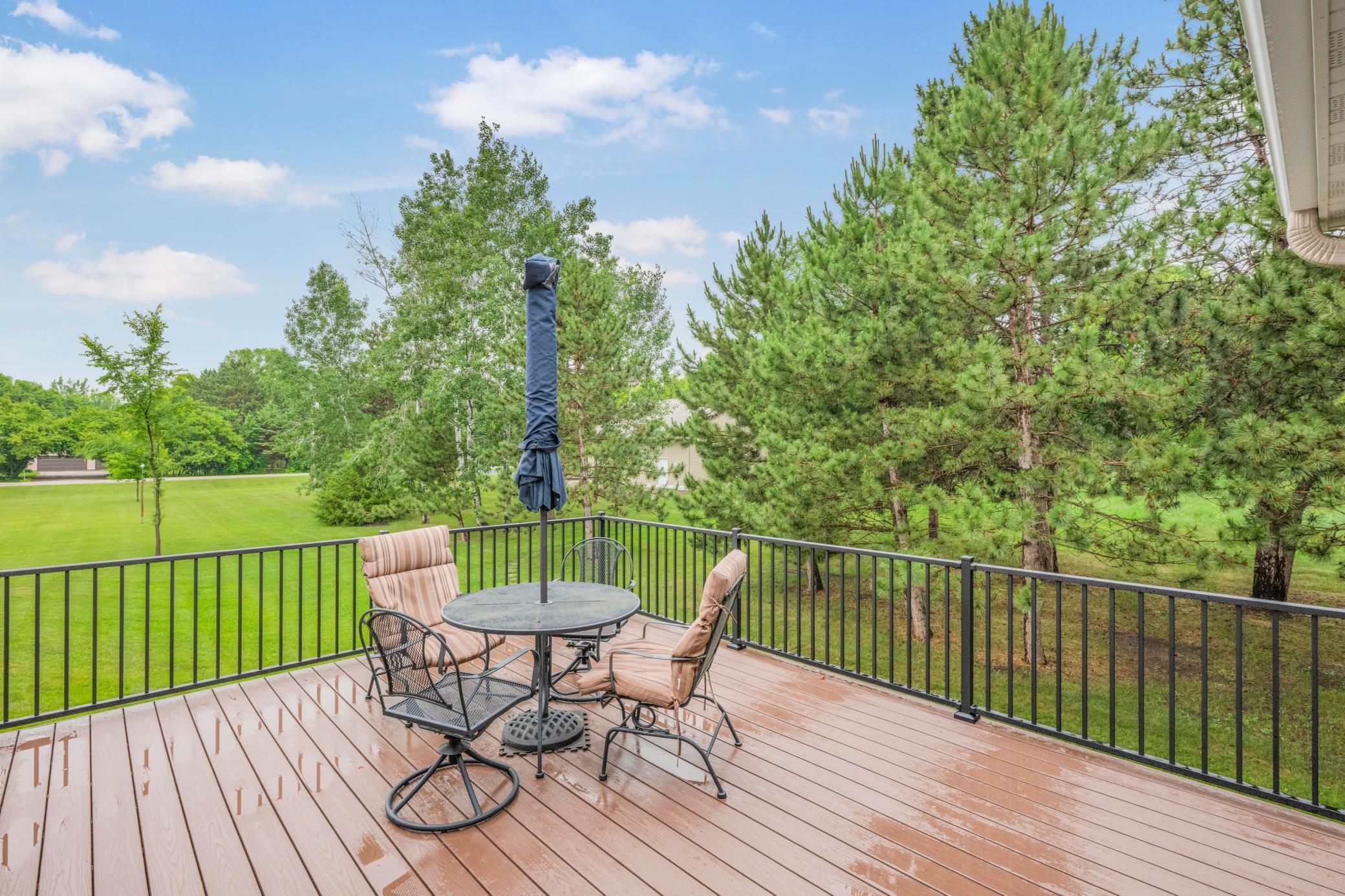 Deck replaced in spring of 2026. Composite decking. Concrete pad under deck for dog kennel