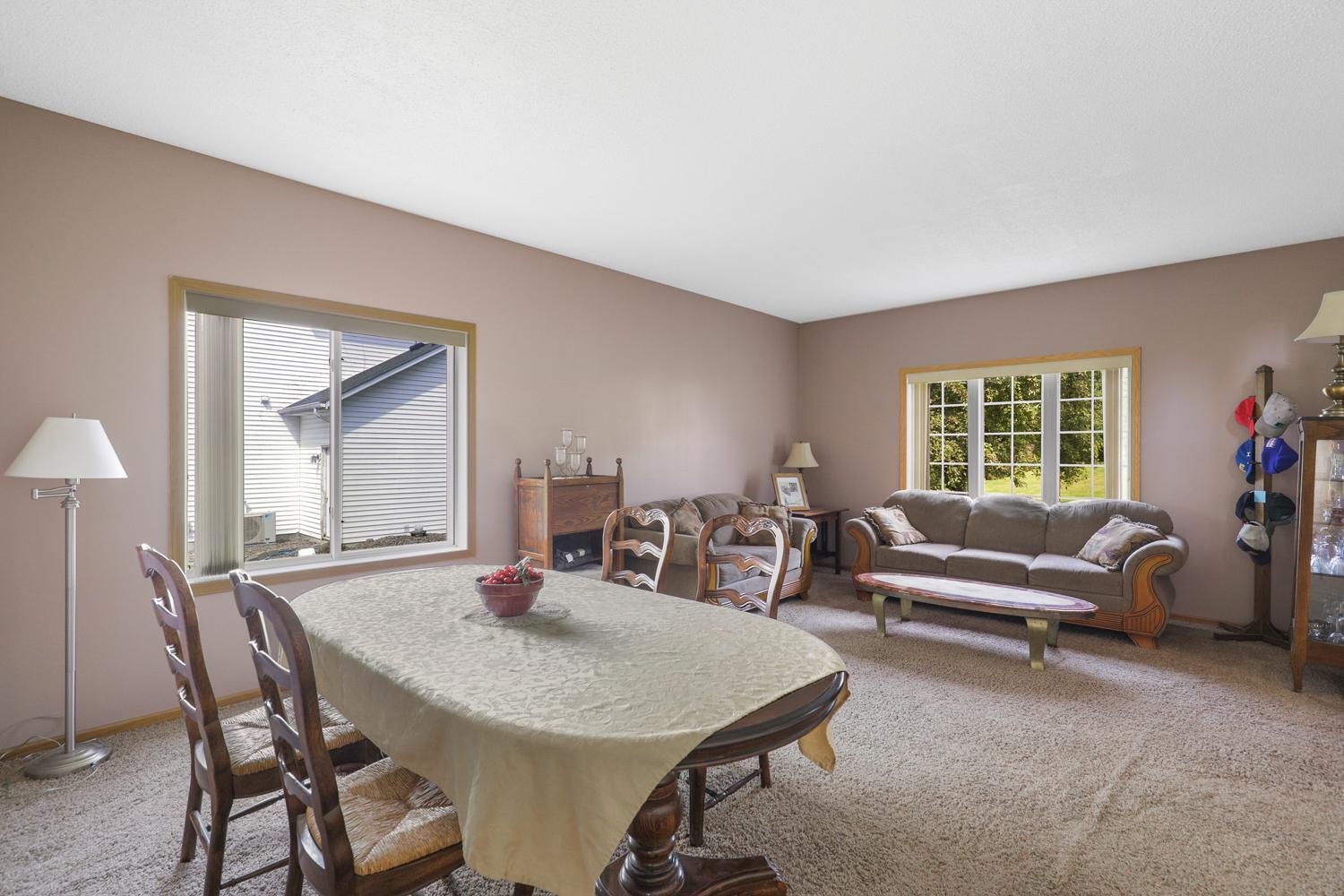 Formal dining room and living room