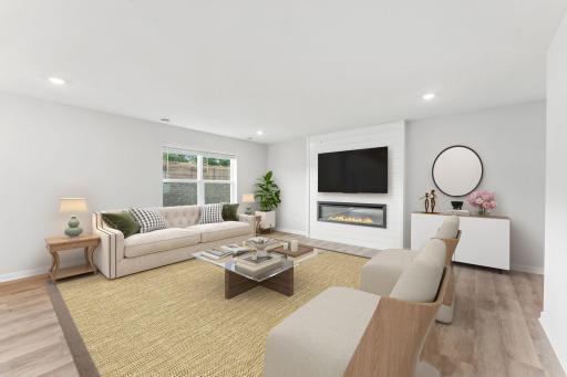 Family Room - virtual staging