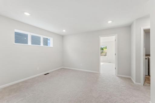Upstairs loft with transom windows