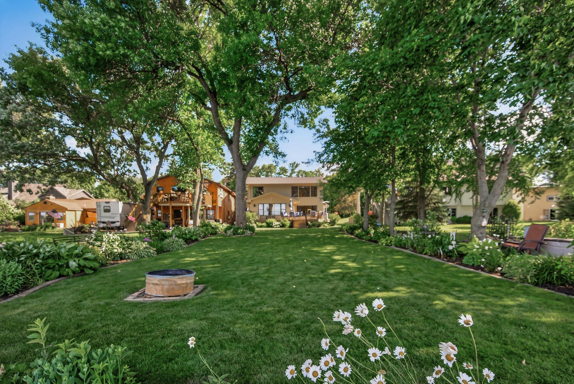 The flat lot is perfect for gatherings, games, and summer evenings.