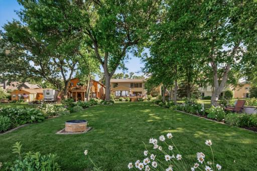 The flat lot is perfect for gatherings, games, and summer evenings.