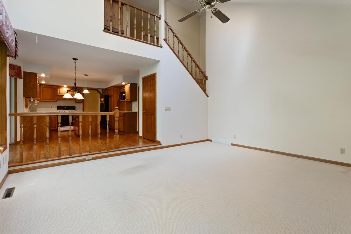 Main level family room, overlook from 2nd floor