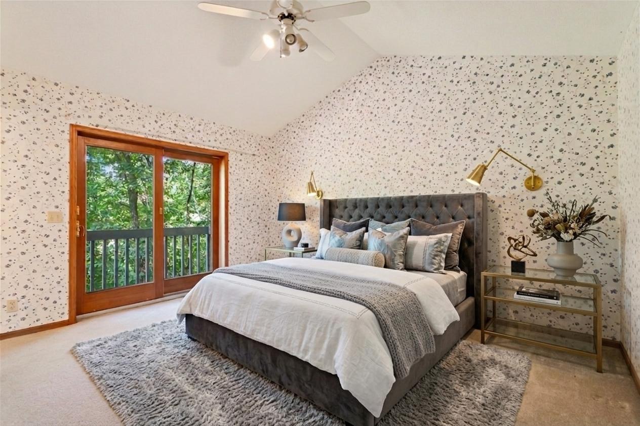 Master bedroom, virtually staged