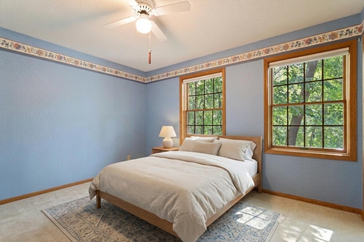 Bedroom 2, vitrually staged