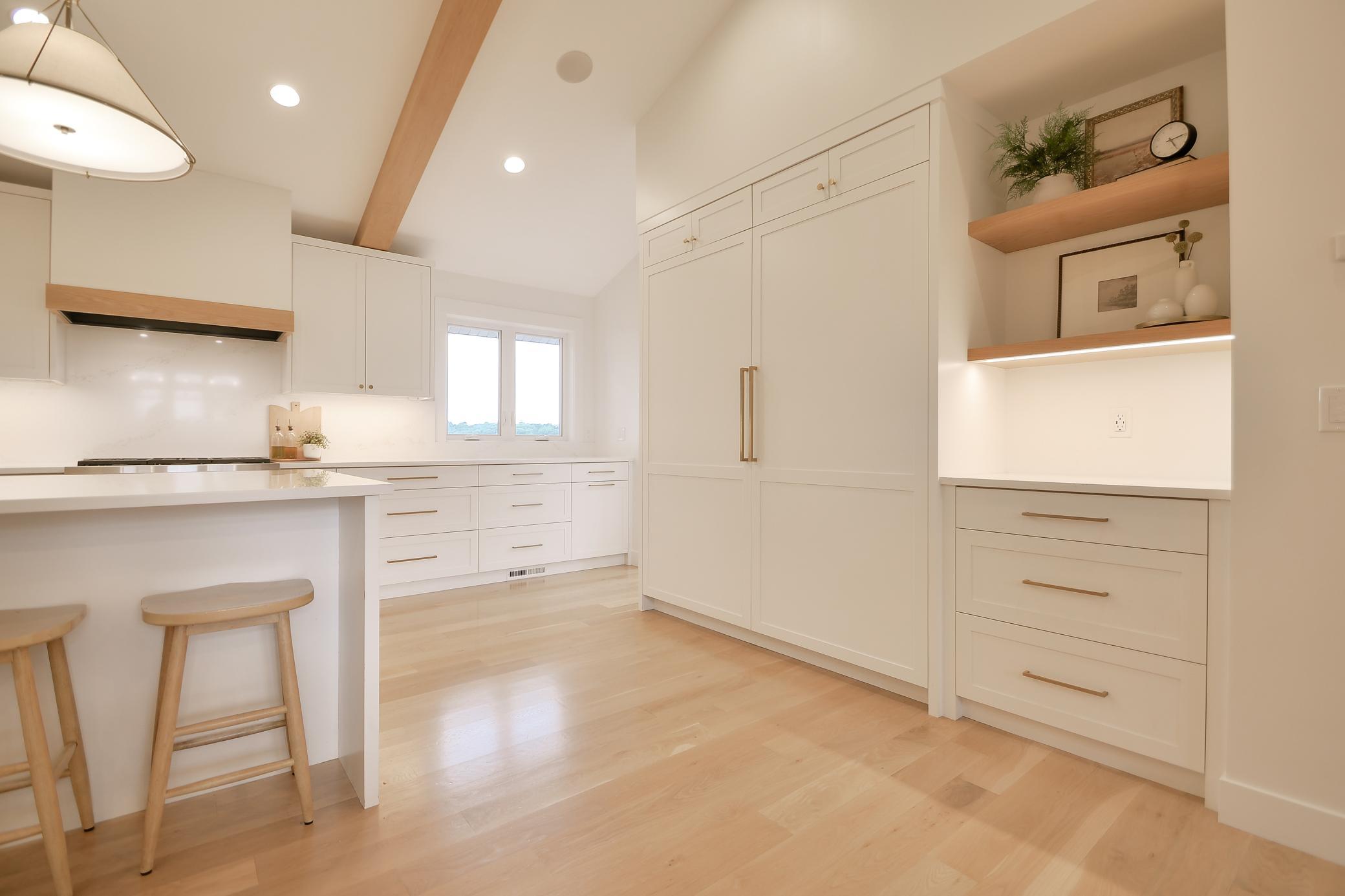 Plenty of counter space and custom cabinetry