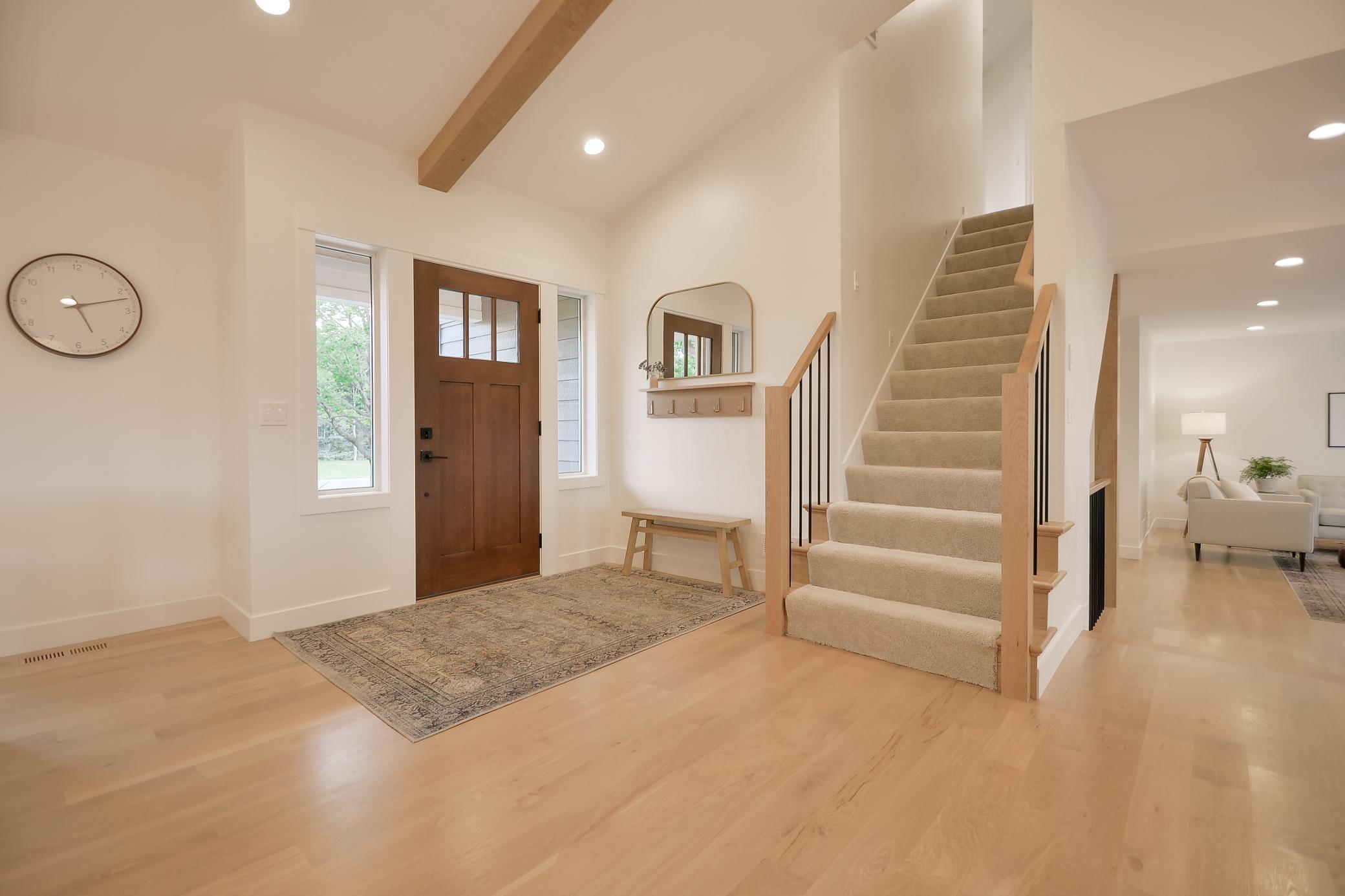 Stairs leading to upper level