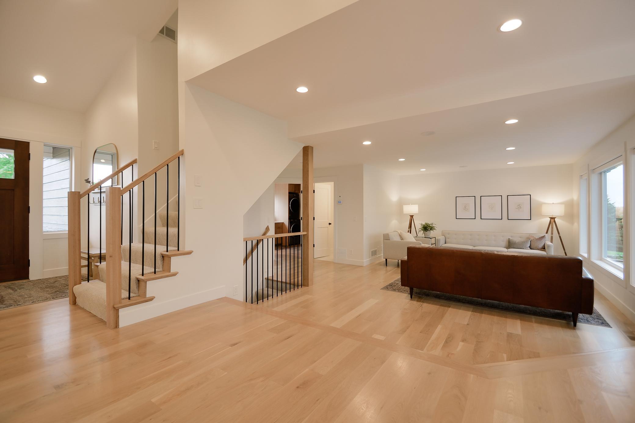 White oak flooring throughout main level