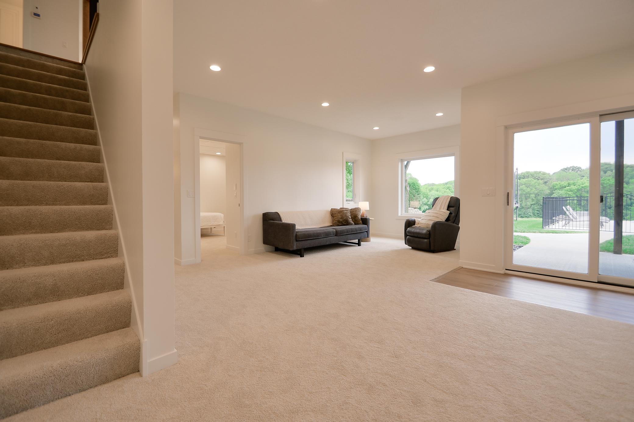 Lower level family room