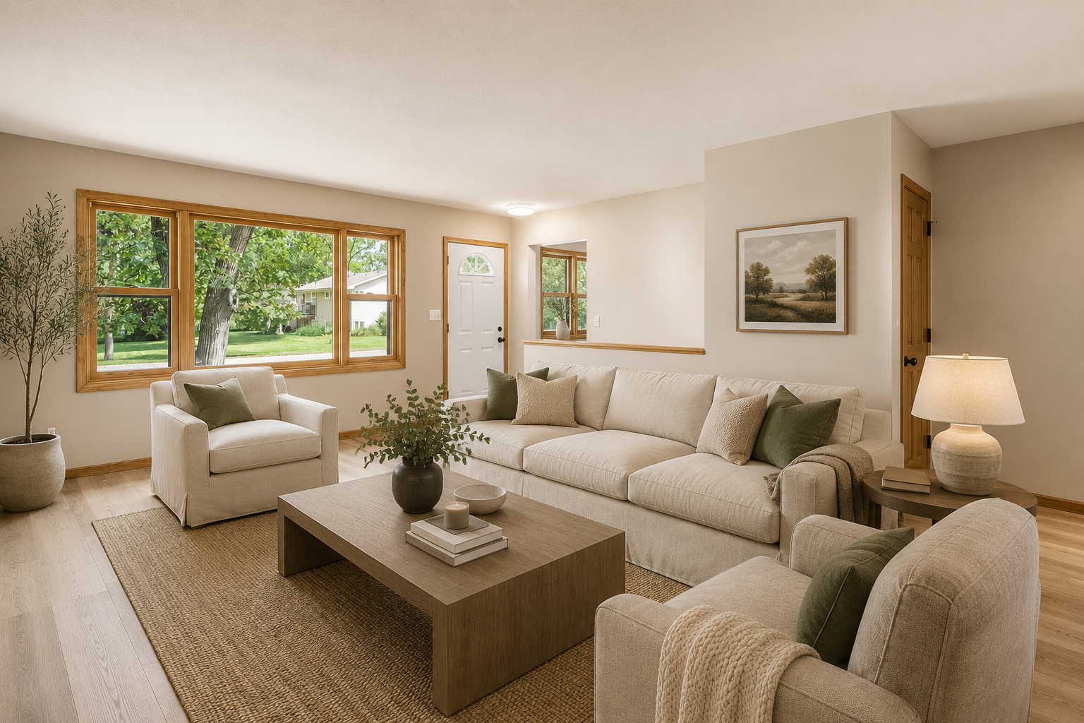 Living room Virtually Staged