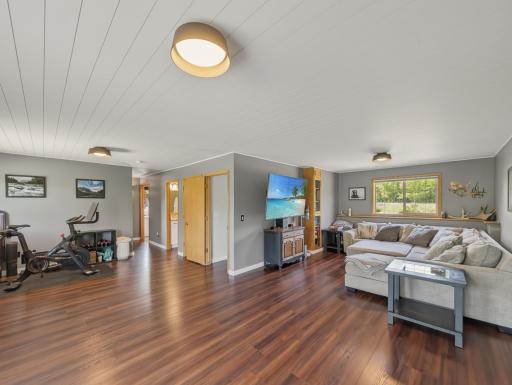 Hard floor in the lower level with plenty of space for your creativity!