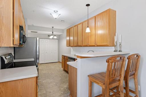 Breakfast Bar area is great for easy dining.