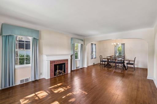 Beautiful hardwood floors in living / dining rooms.