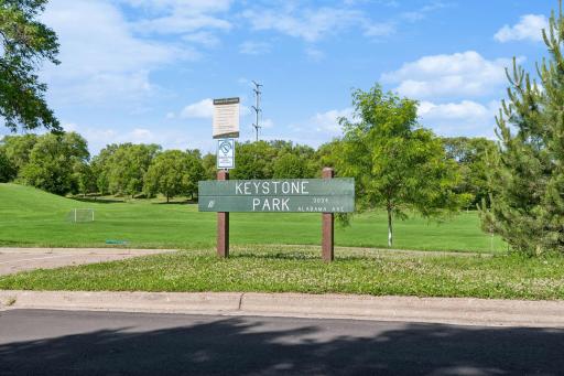 Steps to the beloved Keystone Park with one of the best sledding hills in St. Louis Park!