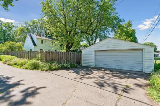 Oversized 2 car garage allows for extra storage.