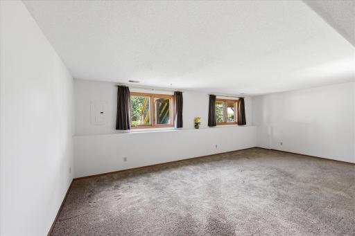 The finished lower level expands the home's living space with room to gather, work, or unwind.