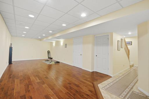 Real hardwood floors set on drycore floor