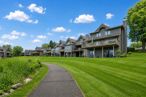 Serene nature views from your pond and golf course.
