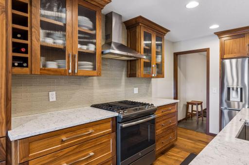 Perfect display area for your utensils and dish ware.
