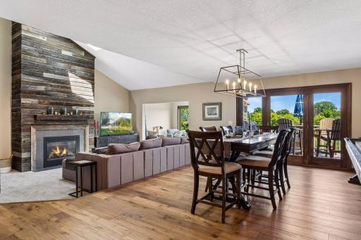 The most inviting floor plan. The dining area flows perfectly off your new kitchen.