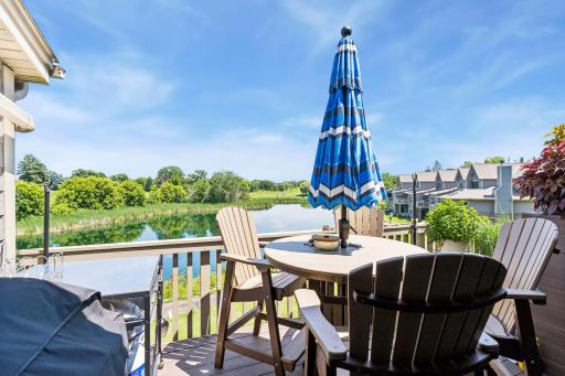 The maintenance-free deck was completely rebuilt in 2021 and features an under-decking system, creating additional outdoor living space below. Where you can sit and enjoy your views of Brackett's Golf course.