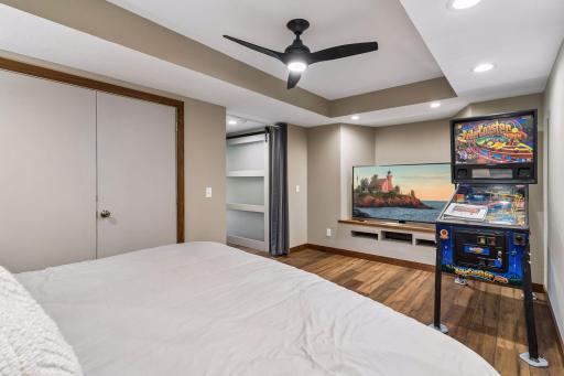 Another angle to highlight how spacious your lower level bedroom is.