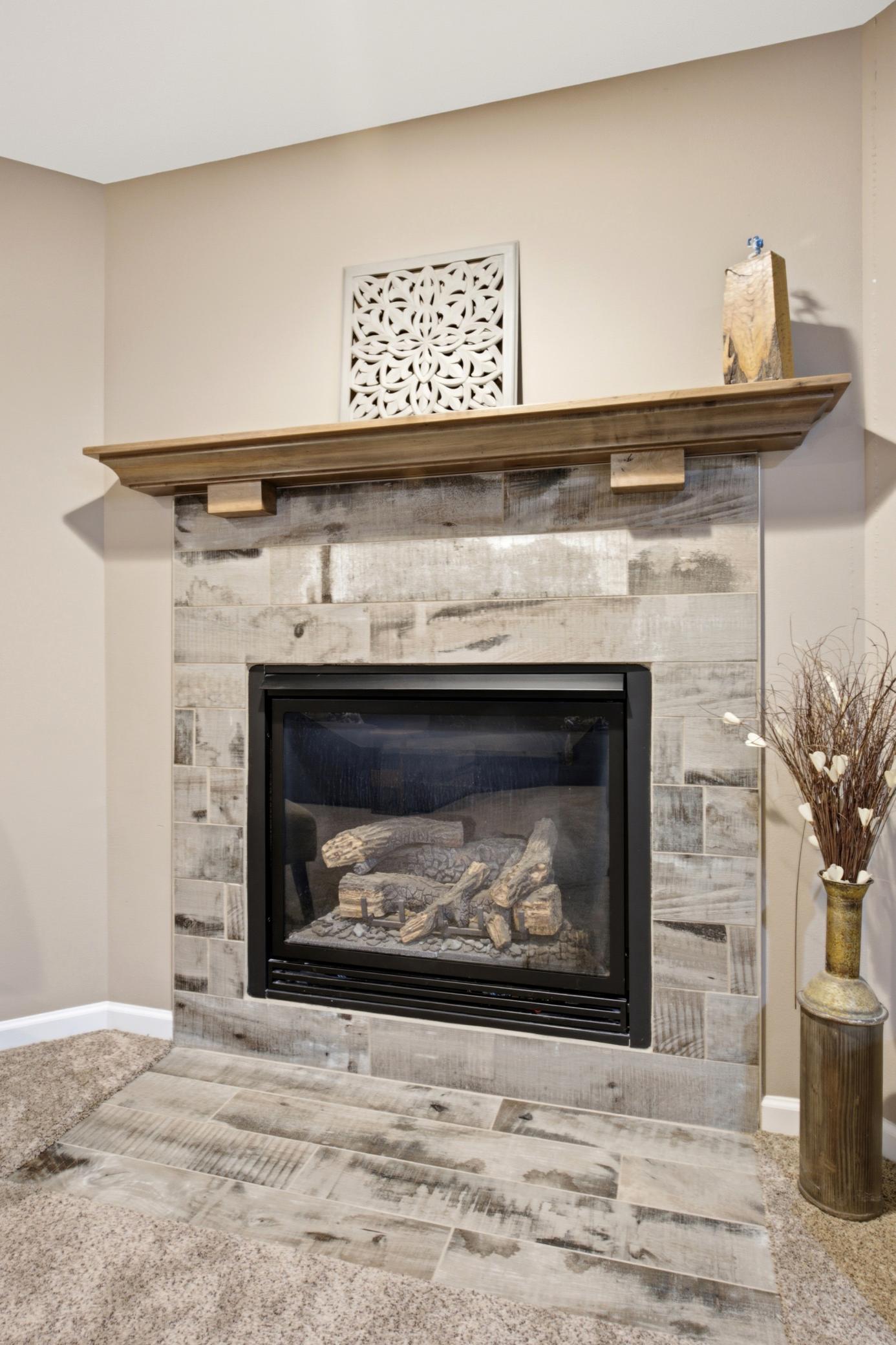 Family room fireplace
