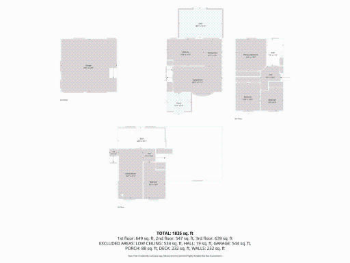 All Floor plans with estimated Dimensions