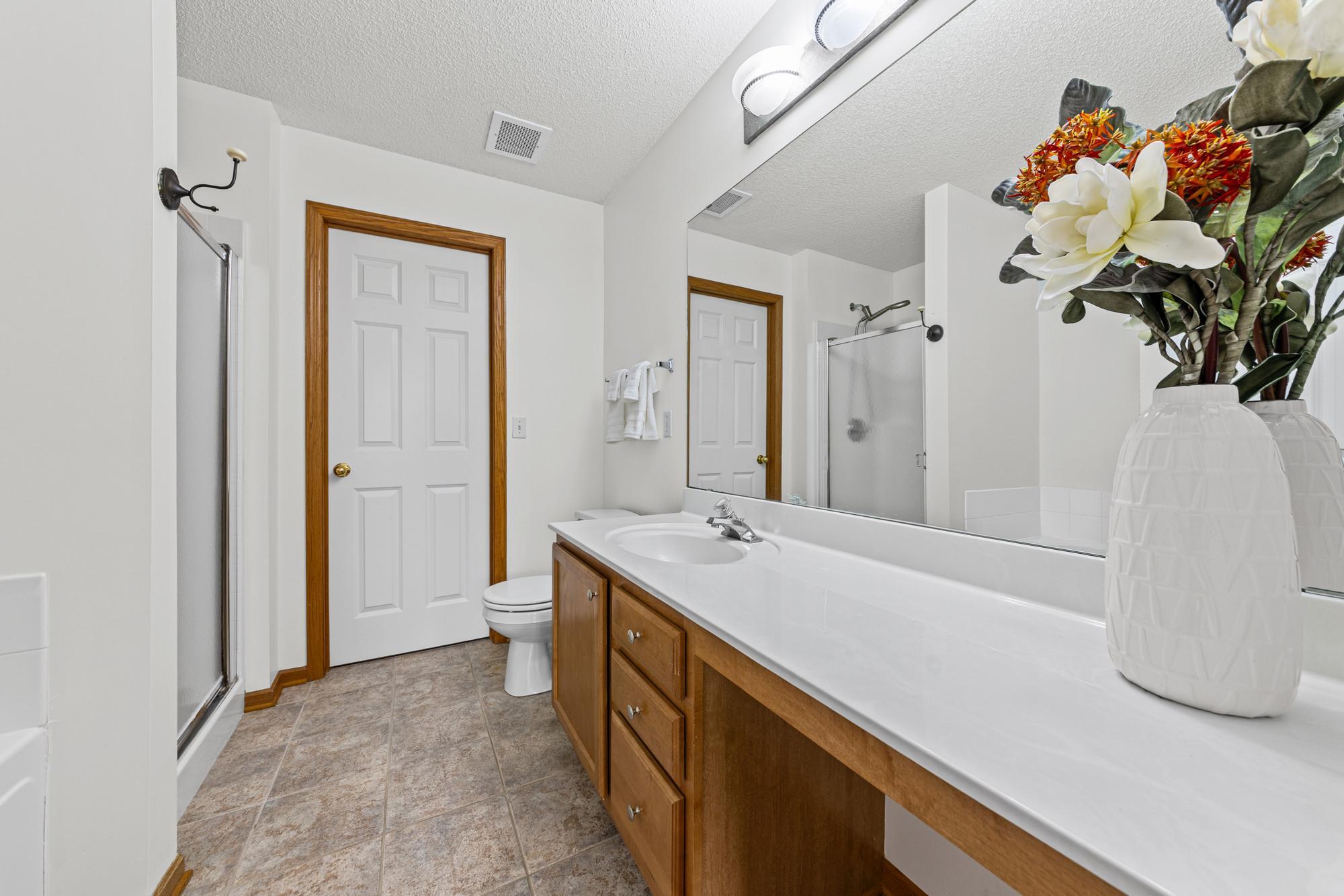 Primary full bath.