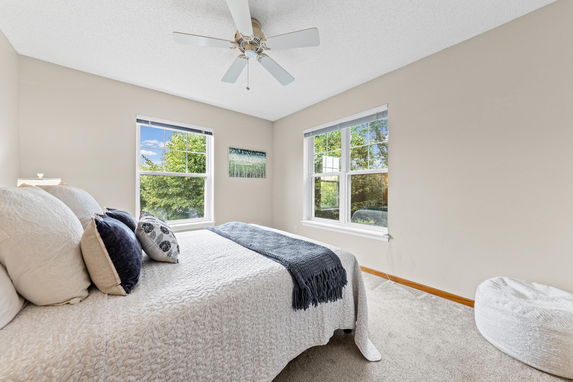 Upper level bedroom one.