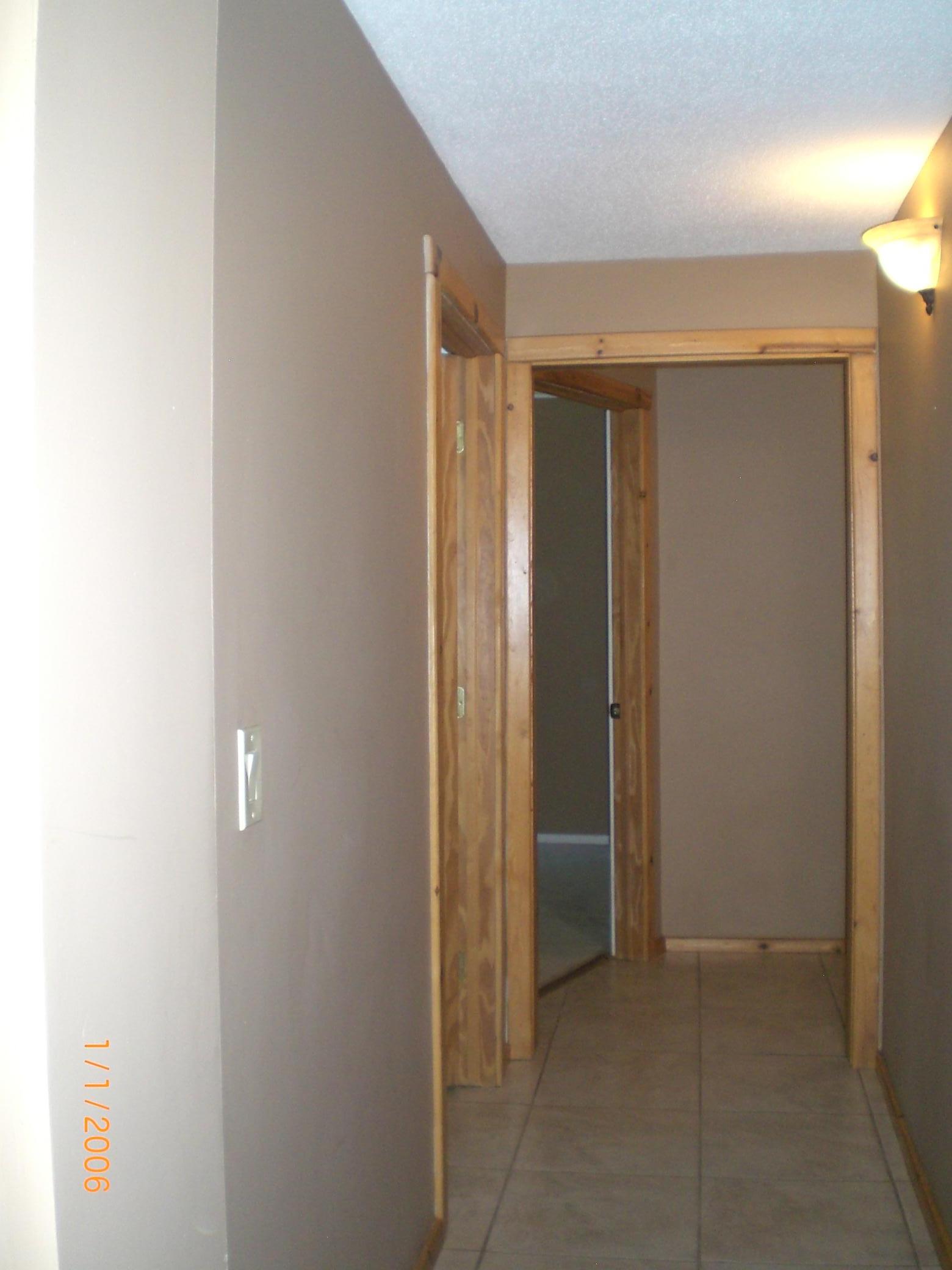 Main floor hallway to bedroom
