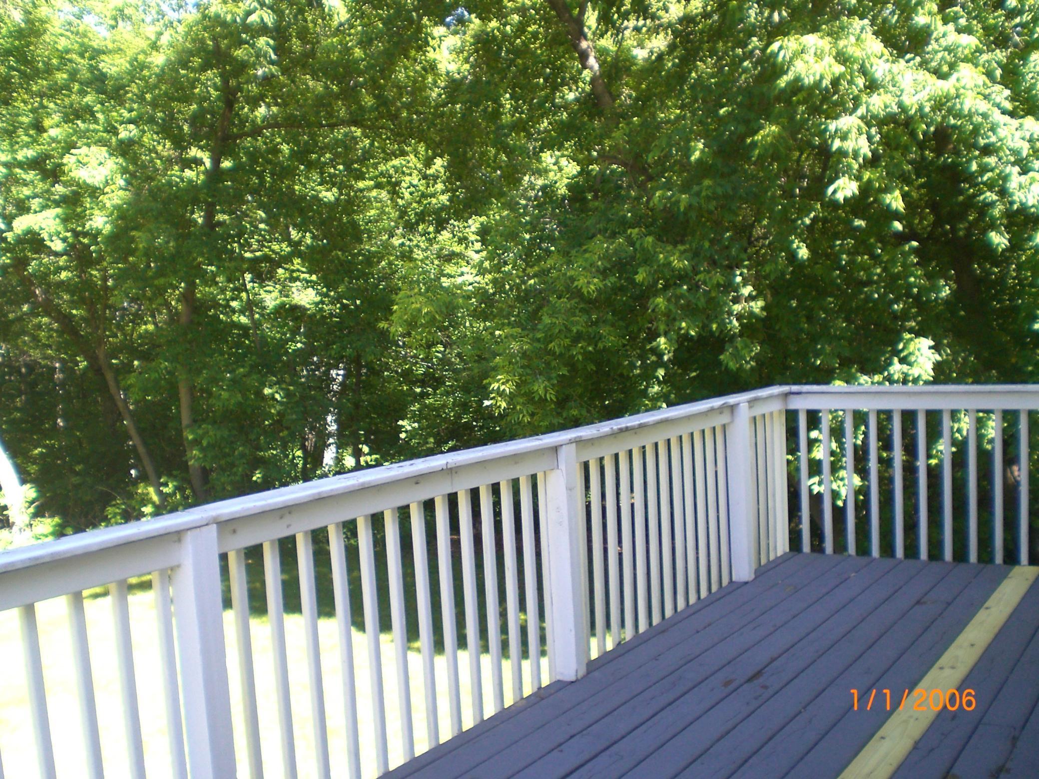Deck off Family Room main floor