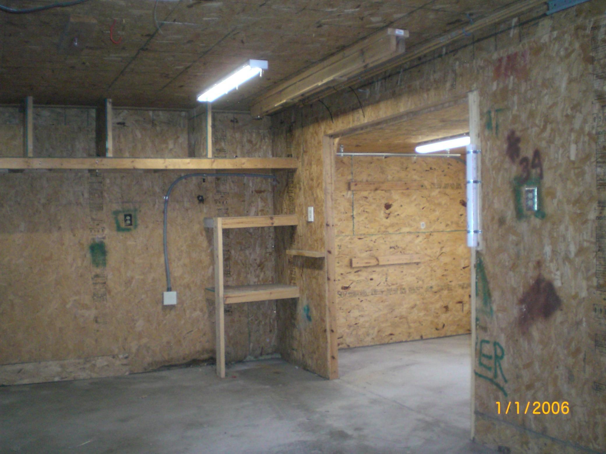 one stall garage front