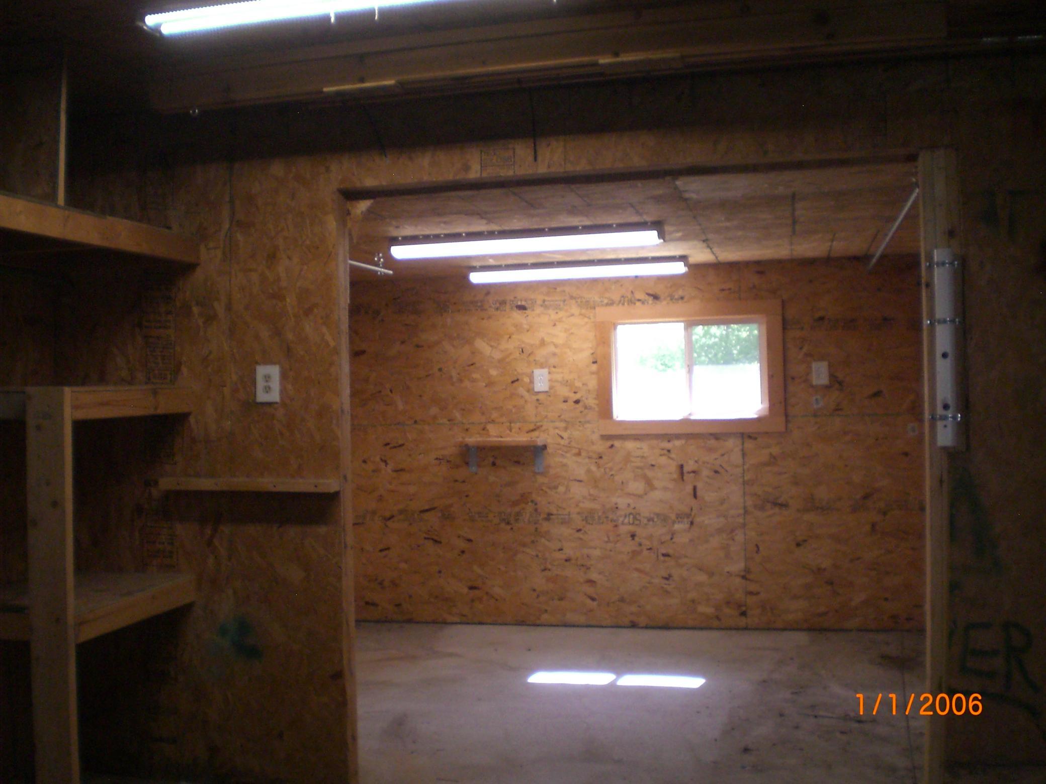 heated storage area in garage