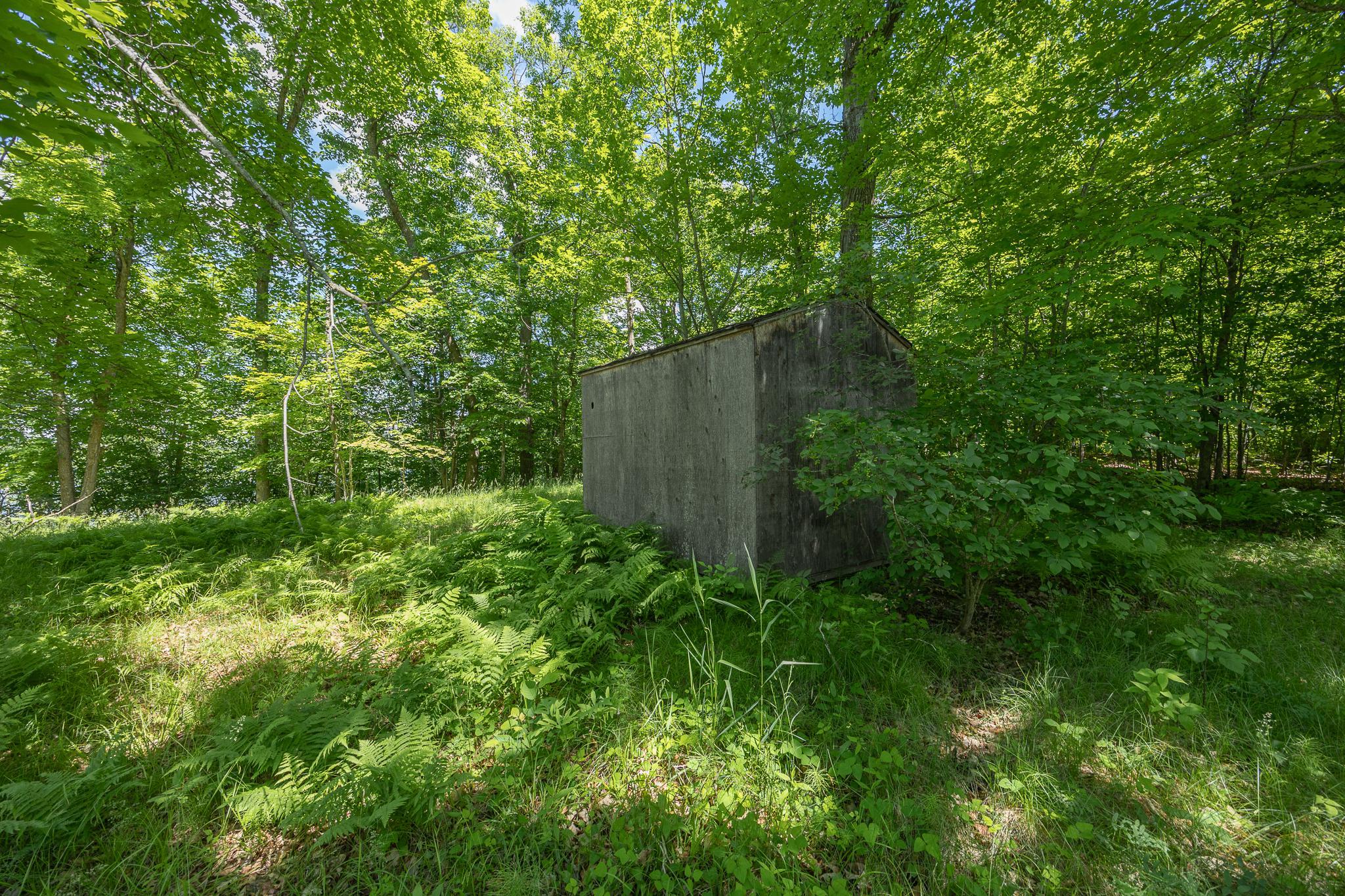 Old storage building on site