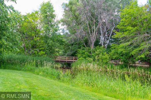 Lovely trails and water features on the condominium grounds.